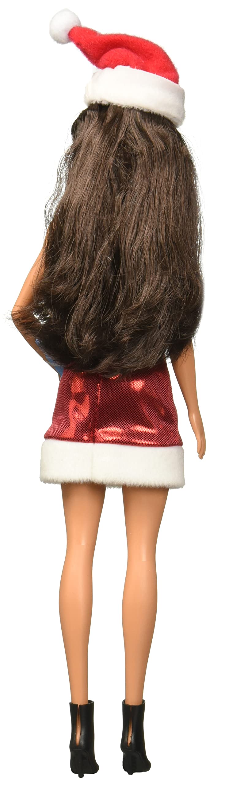 Barbie Santa Doll Brunette Brown Hair - Festive Holiday Gift for Kids & Collectors, Perfect for Christmas Decorations & Playtime