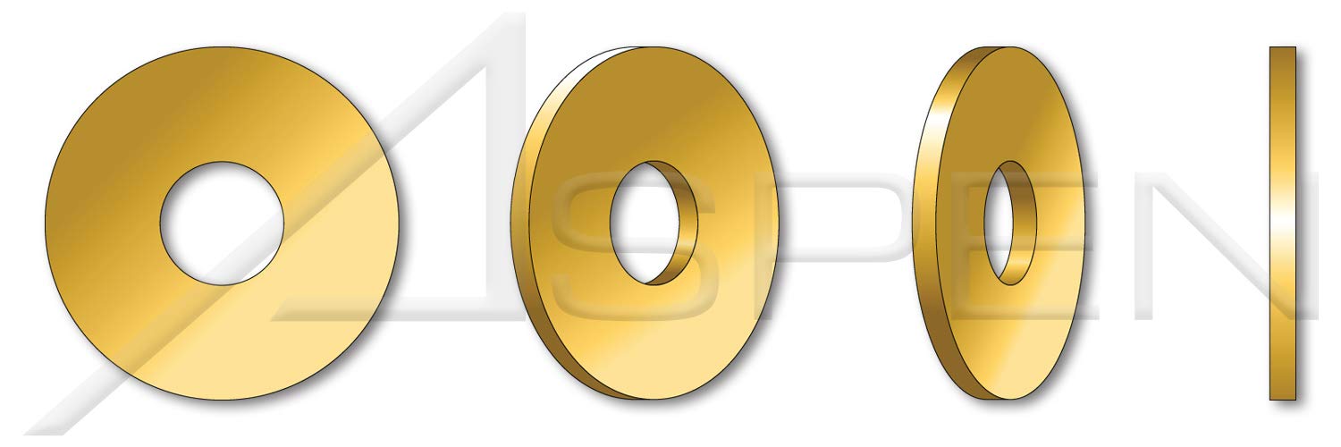 1400pcs M1.6 DIN 433/ISO 7092 Metric Flat Washers - Small OD Brass Hardware Fasteners for Electronics, Automotive & Machinery Assembly