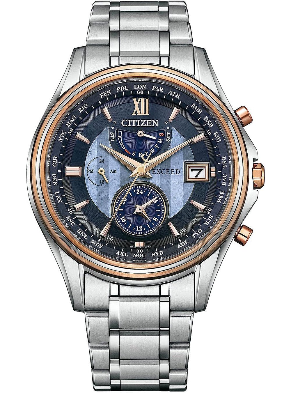 CITIZEN EXCEED 45th Anniversary Limited Edition AT9134-76F Men's Watch - Japanese Automatic Movement, Sapphire Crystal, Stainless Steel - Perfect for Collectors & Special Occasions