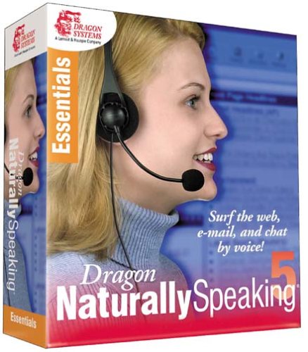 Dragon NaturallySpeaking 5.0 Essentials - Voice Recognition Software for PC | Dictation & Transcription Tool for Professionals, Students & Writers | Boost Productivity with Hands-Free Typing