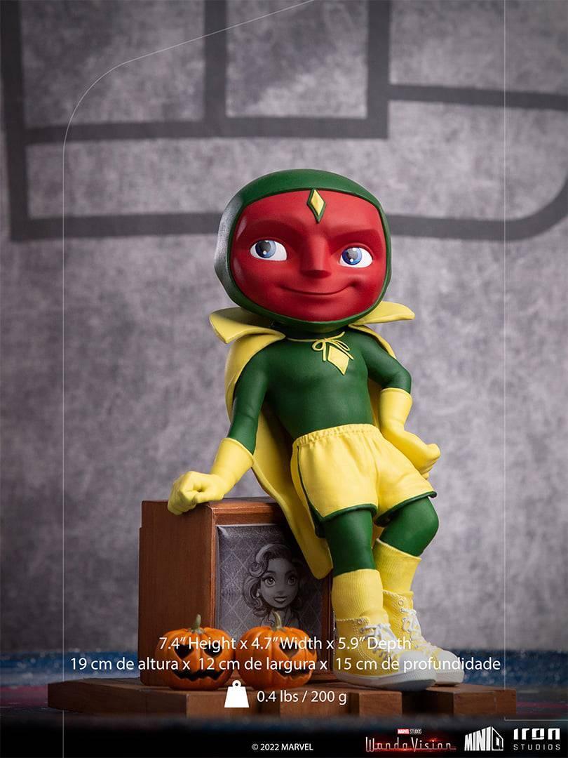Iron Studios WandaVision Vision Halloween Version MiniCo Figure - Collectible Marvel Action Figure for Display & Gifts