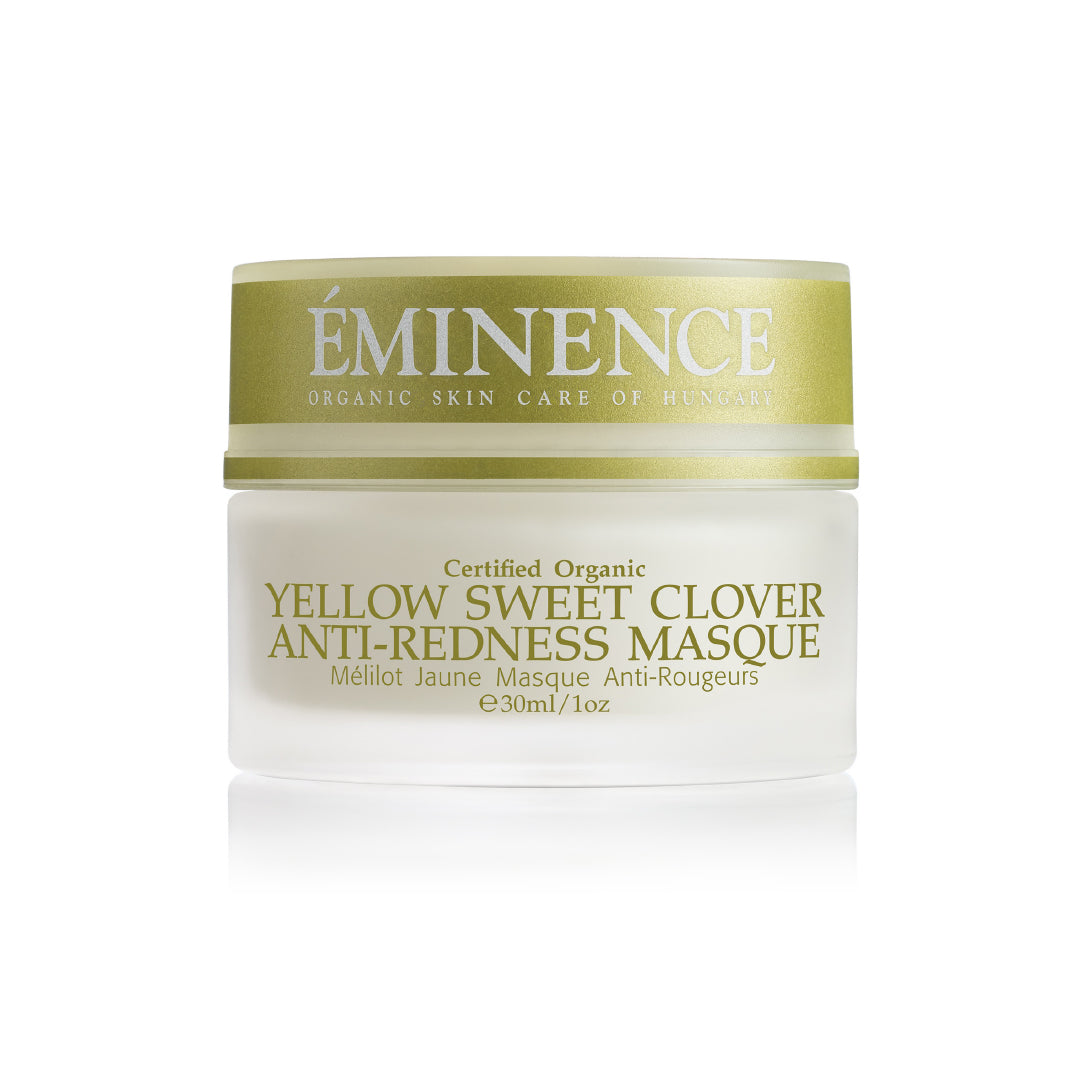 Eminence Organics Yellow Sweet Clover Anti-Redness Mask - Soothe & Calm Sensitive Skin for Rosacea & Irritation - Perfect for Spa Nights & Post-Sun Care