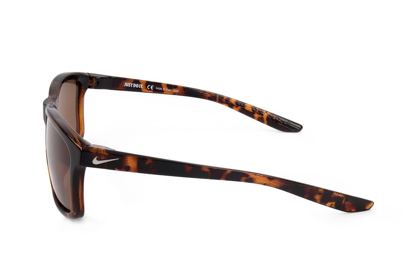 Nike CW4645-220 Valiant Sunglasses - Tortoise Frame with Dark Brown Lenses for Men & Women - UV Protection, Polarized, Lightweight for Running, Driving, Outdoor Sports & Travel