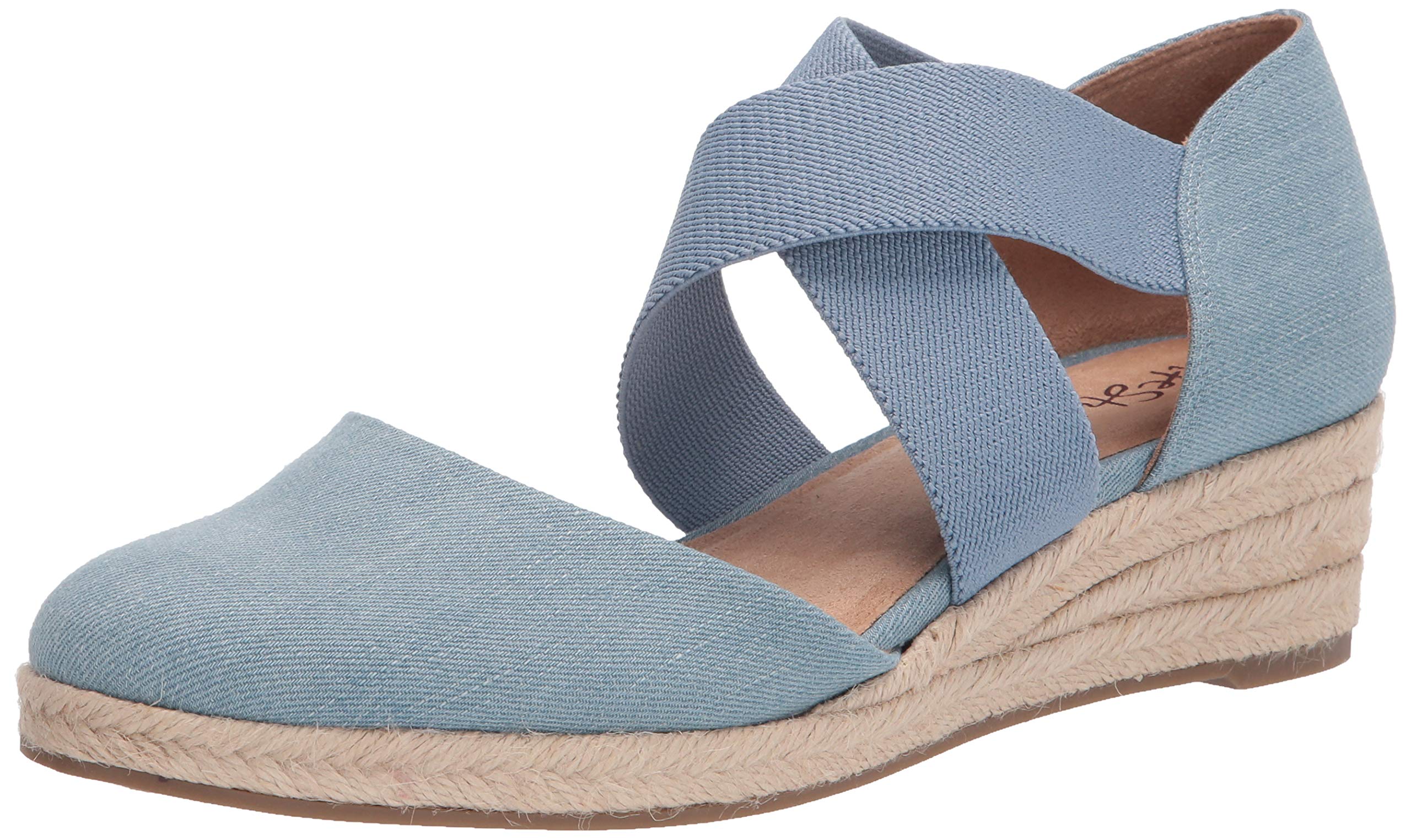 LifeStride Women's Comfortable Espadrille Flats - Casual Summer Shoes for Walking, Beach & Vacation | Lightweight Slip-On Sandals with Cushioned Insoles