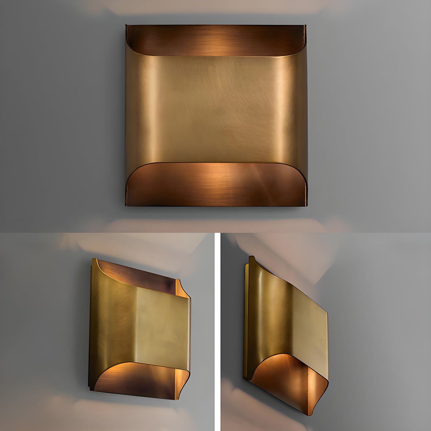 Leclerc Brass Wall Lamp - Vintage Industrial Sconce Lighting for Living Room, Bedroom & Hallway - Perfect for Ambient & Accent Lighting