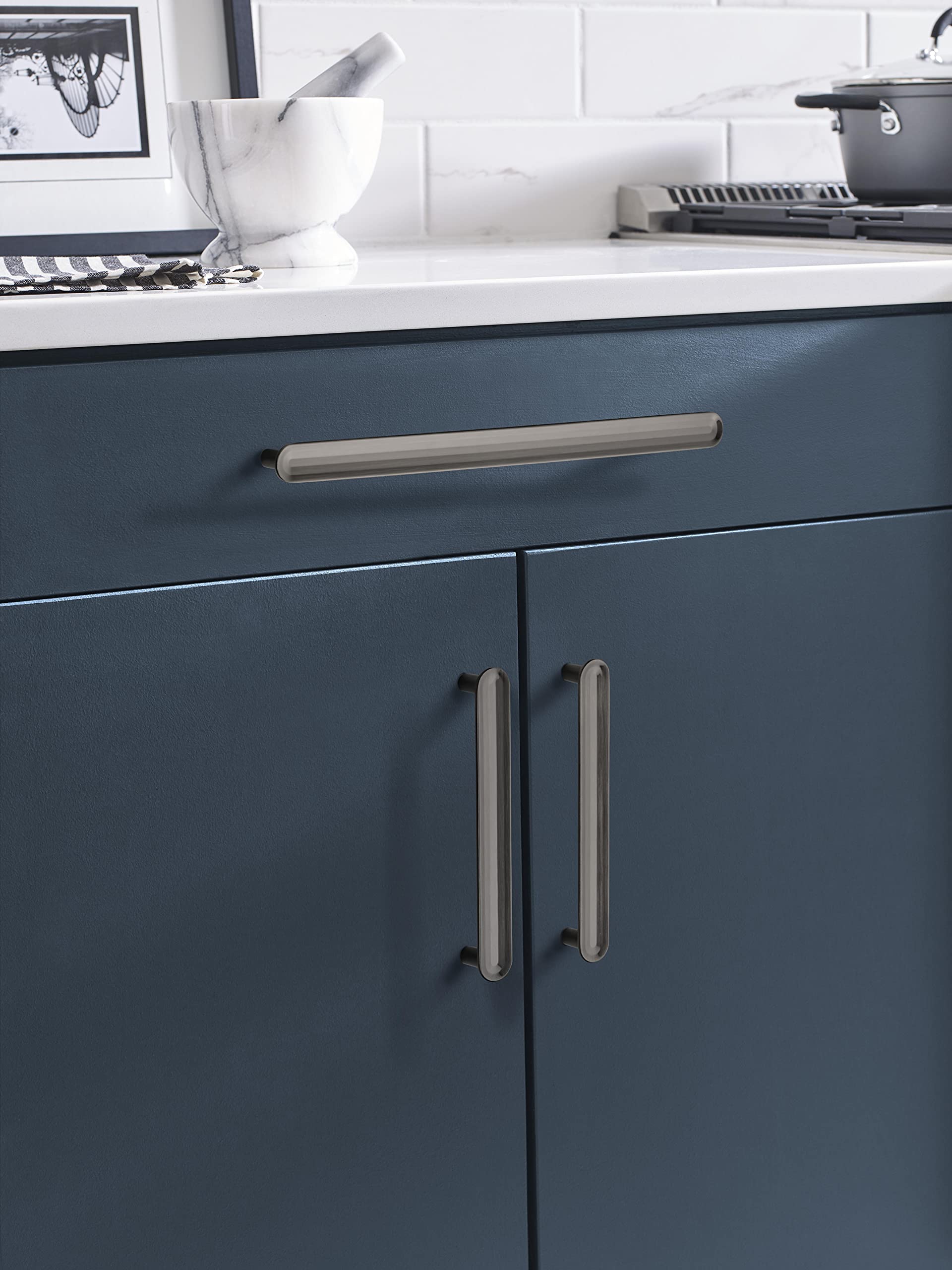 Amerock Cabinet Pulls - Gunmetal Finish, 5-1/16