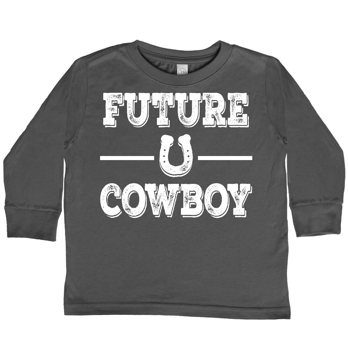 Inktastic Future Cowboy Boys Rodeo Toddler Long Sleeve T-Shirt - Cute Western Rodeo Shirt for Toddler Boys - Perfect for Rodeo Events, Western Parties & Cowboy Themed Outfits