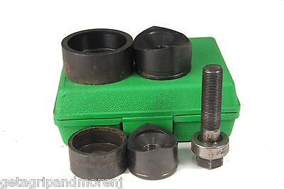Greenlee 737BB Ball Bearing Knockout Punch Set - Professional Electrical Conduit Tool for Metalworking & Electrical Installations