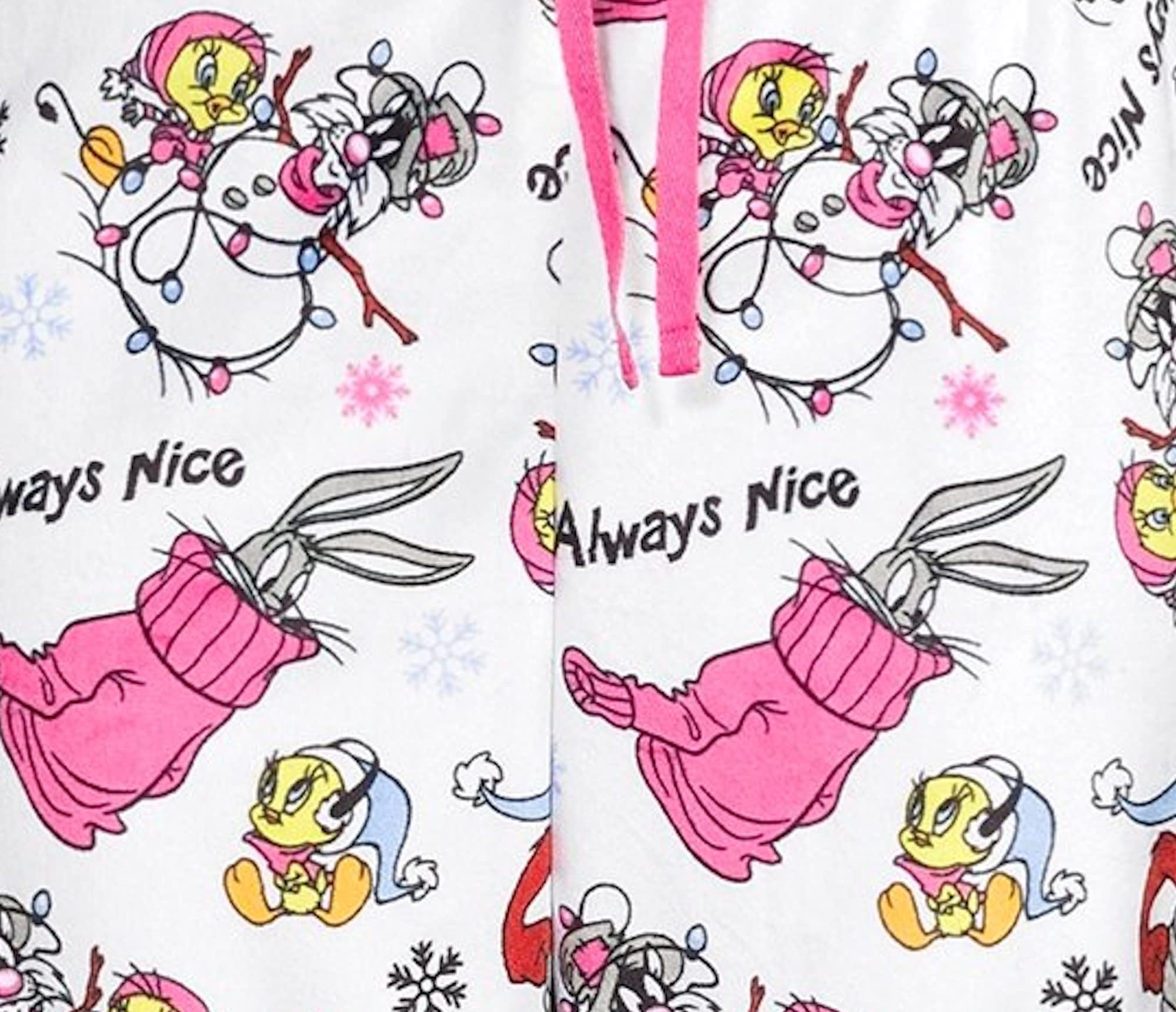 Looney Tunes Women's Sleep Jogger Pants - Soft Cotton Lounge Pants for Women, Cartoon Character Pajama Bottoms - Perfect for Sleeping, Lounging & Relaxing at Home