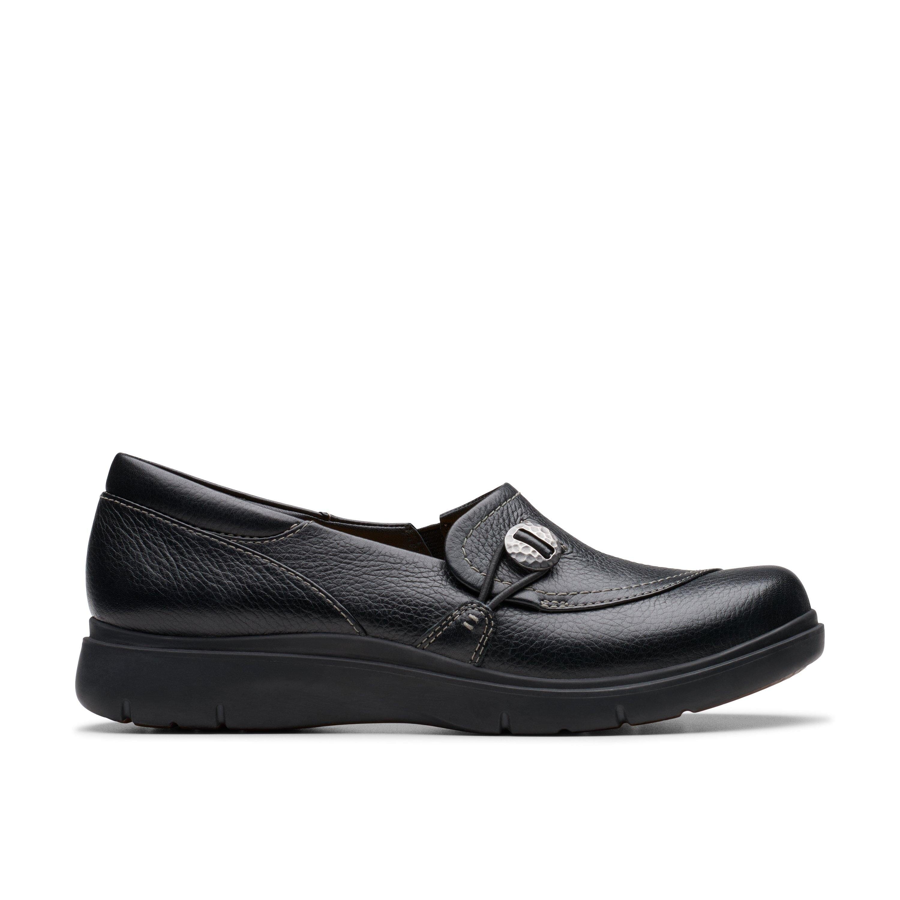 CLARKS Certina Ease Women's Comfortable Slip-On Shoes - Medium & Wide Width Options for All-Day Wear - Perfect for Work, Travel & Casual Outings