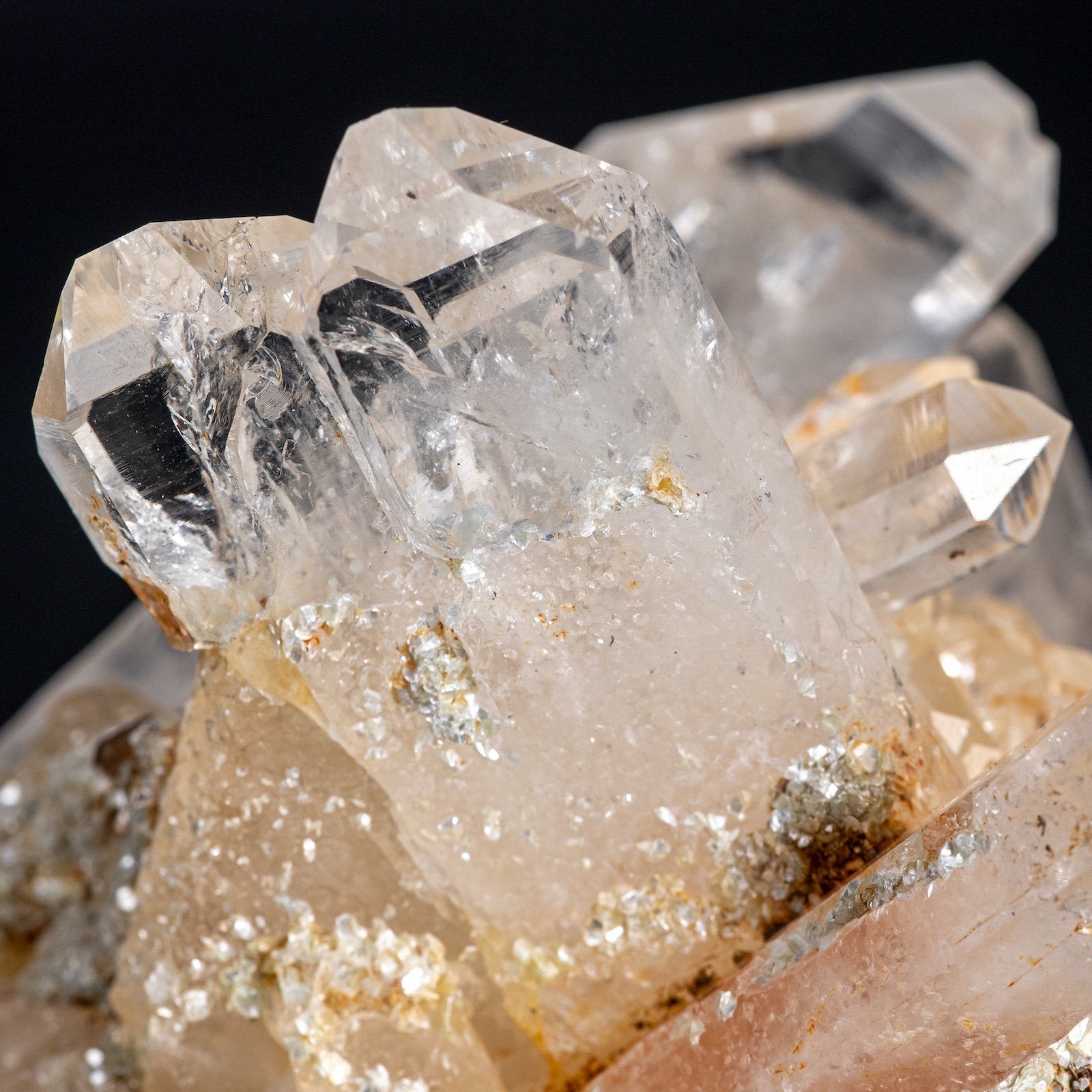 Natural Cookeite in Quartz Raw Crystal Tabby Cluster - Healing Stones for Home Decor, Housewarming Gift & Spiritual Healing | Perfect for Meditation, Feng Shui & Crystal Collections