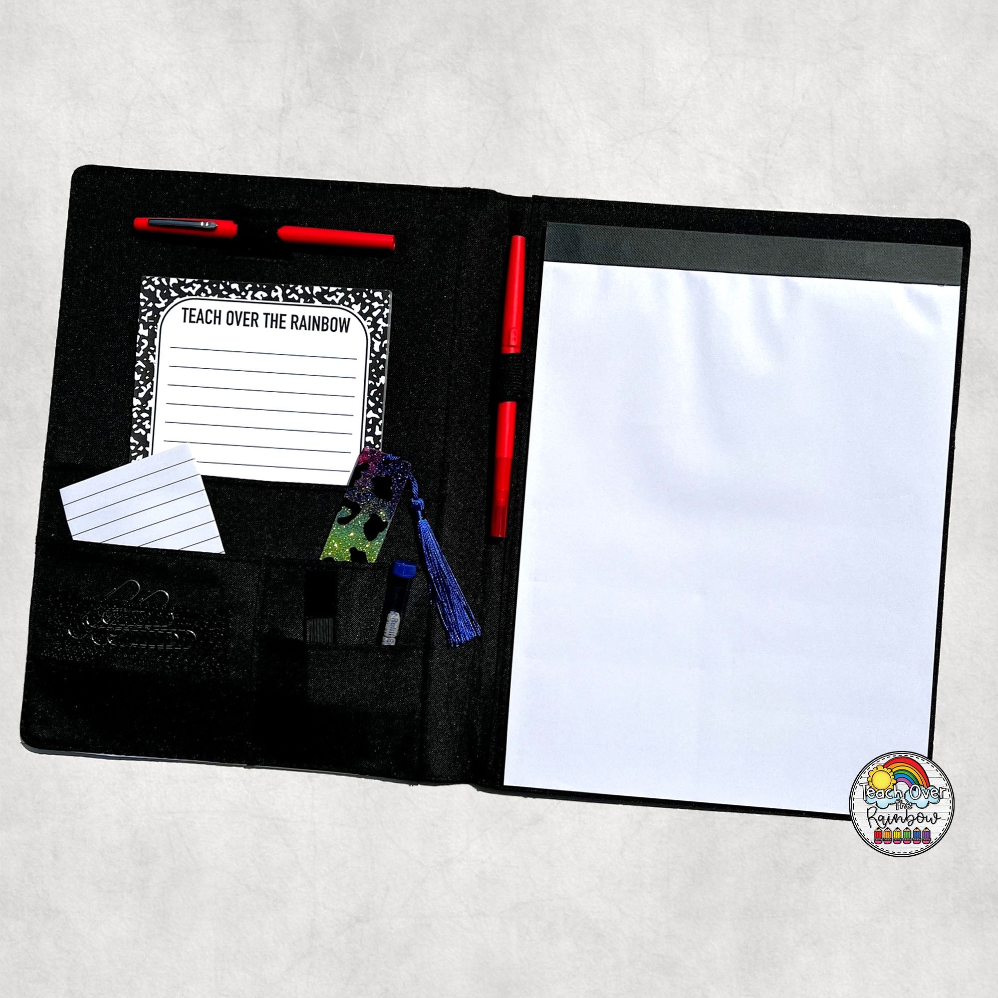Rainbow Smiles 1 Portfolio - Premium Kids Art Portfolio for School & Home - Perfect for Organizing Children's Drawings, Paintings & Art Projects
