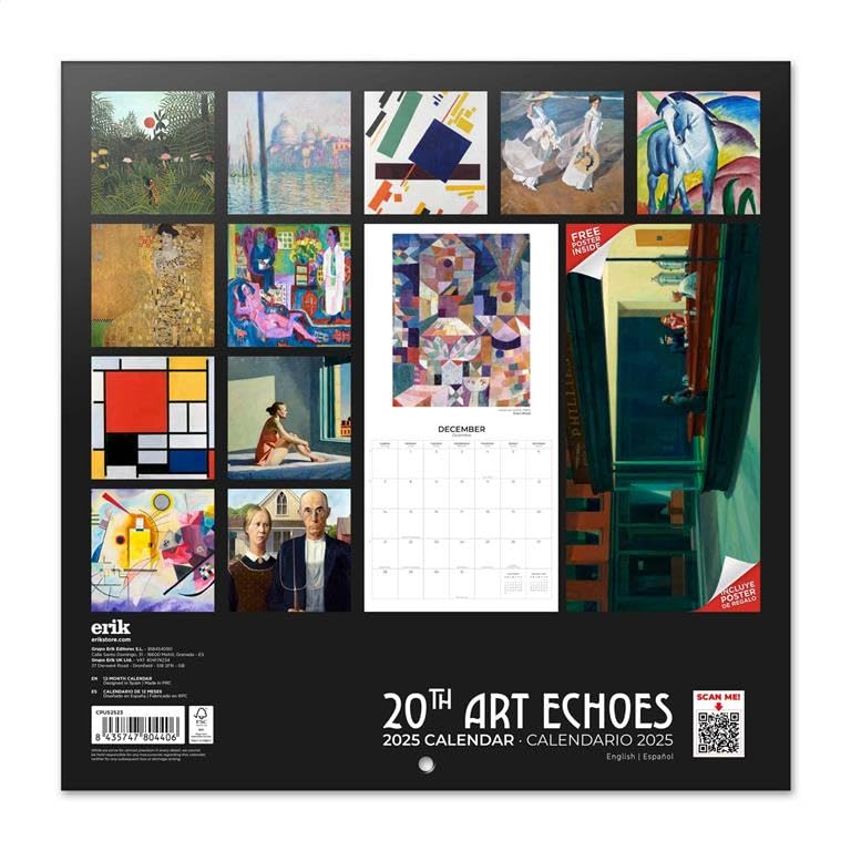 2025 Art Wall Calendar - 12