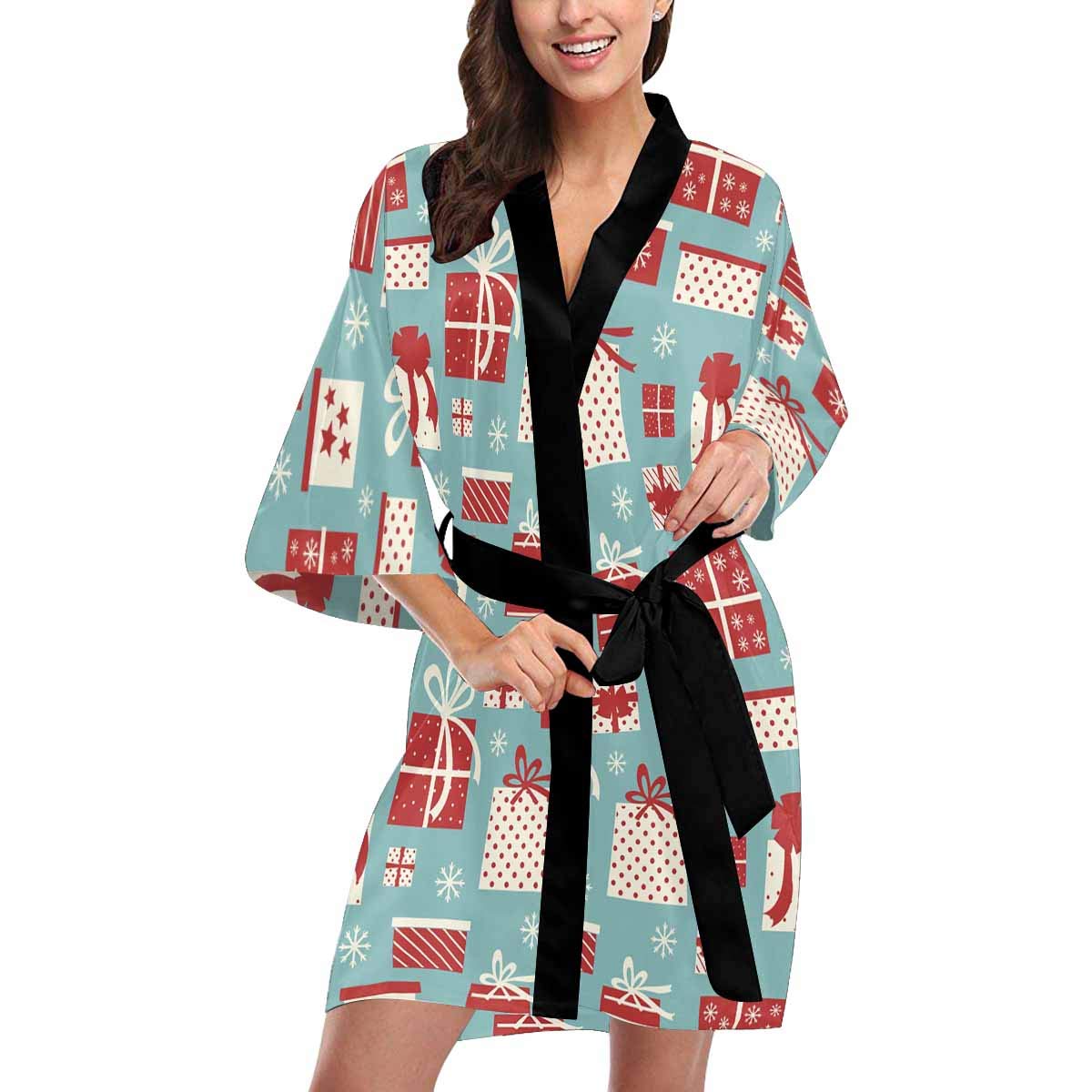 Custom Printed Women's Kimono Robe - Floral/Boho Beach Cover Up for Pool, Wedding, Bridal Shower & Vacation - Lightweight Summer Dresses XS to 2XL - Perfect for Beach Parties, Spa Days & Lounging at Home