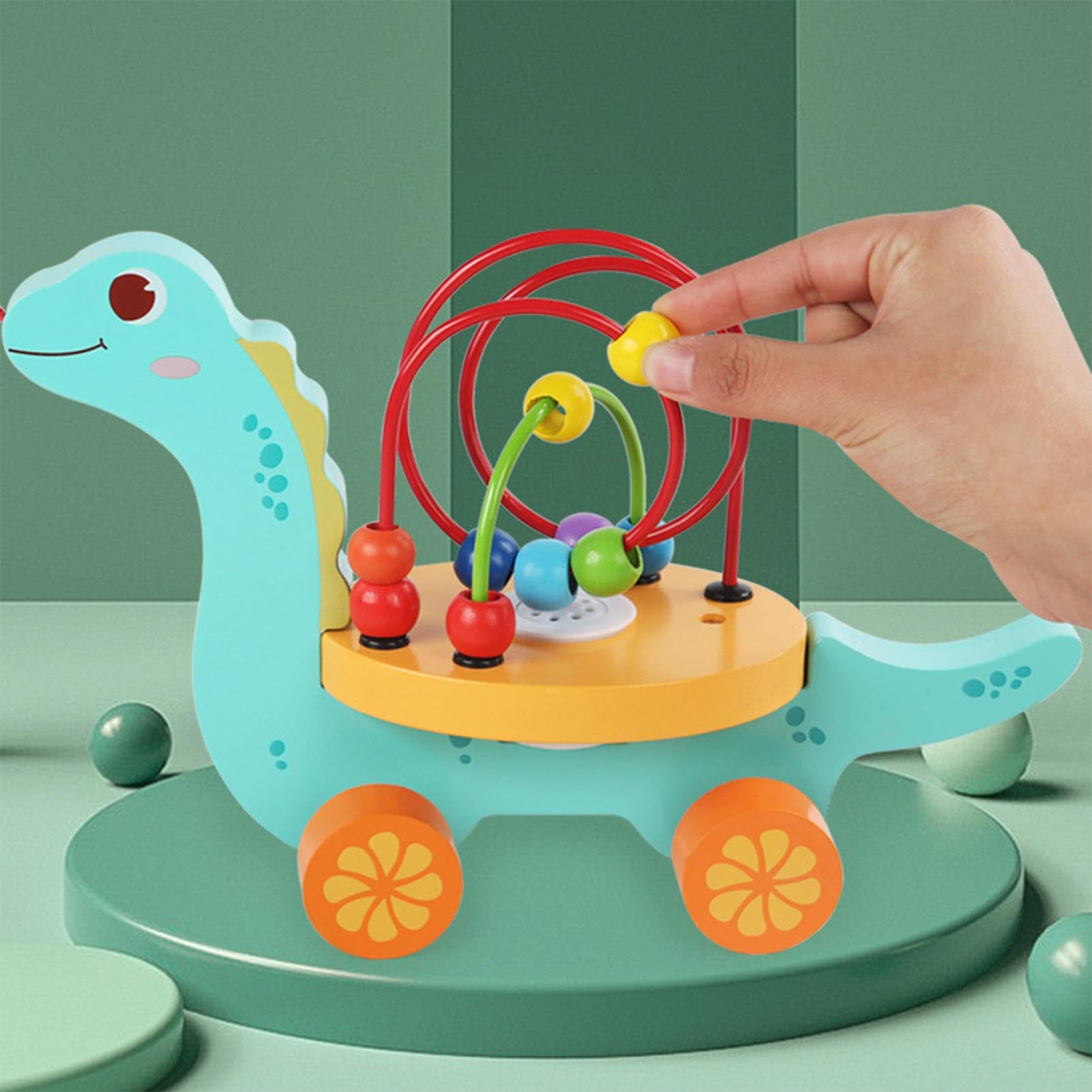 Bead Maze for Kids - Musical Animal Roller Coaster Toy with Lights & Sounds | Battery Powered Educational Toy for Toddlers 1-3 Years | Perfect for Home, Kindergarten & Nursery Classrooms | Fun Learning Activity for Fine Motor Skills Development