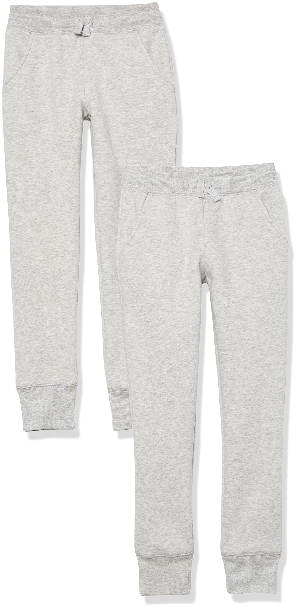 Amazon Essentials Girls and Toddlers' Sweatpants - Soft Cotton Joggers, 3-Pack for Playtime, School & Lounge Wear