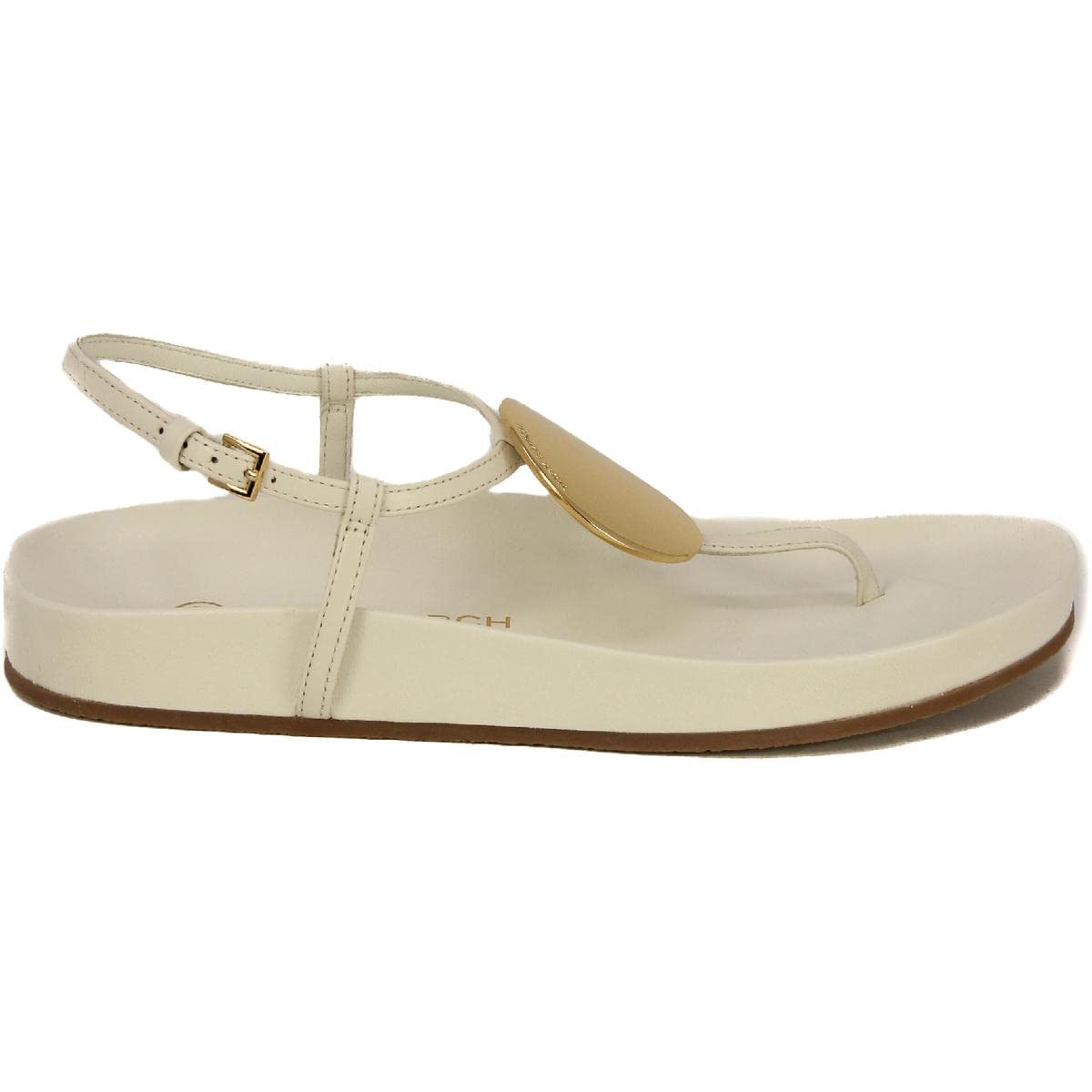 Tory Burch Women's Patos Leather Slingback Sandals with Cushioned Footbed - Comfortable & Stylish for Summer, Beach, and Casual Outings