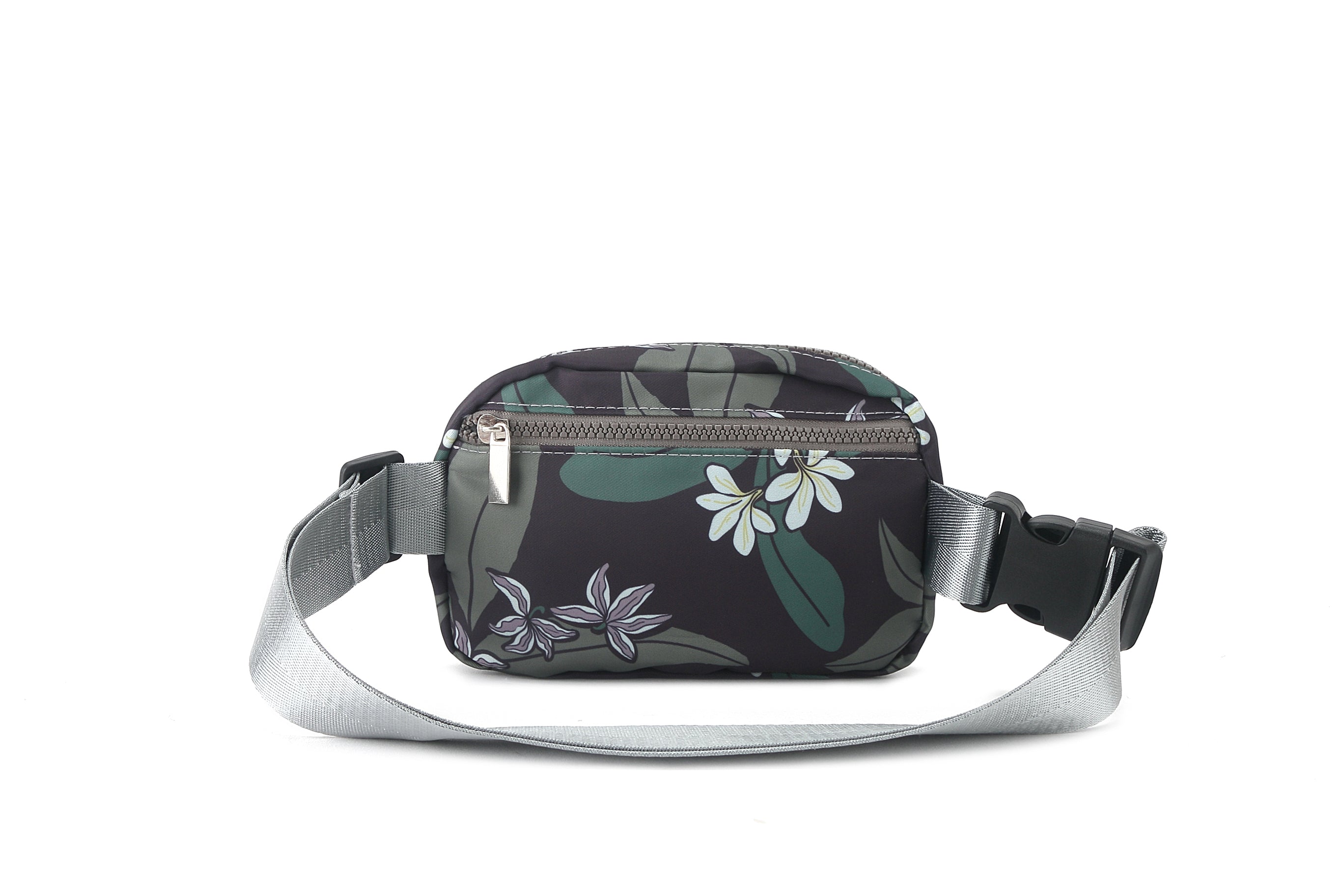 Jenna Naupaka Grey Belt Bag - Fashionable Waist Pack for Women, Perfect for Travel, Running, Hiking & Everyday Use