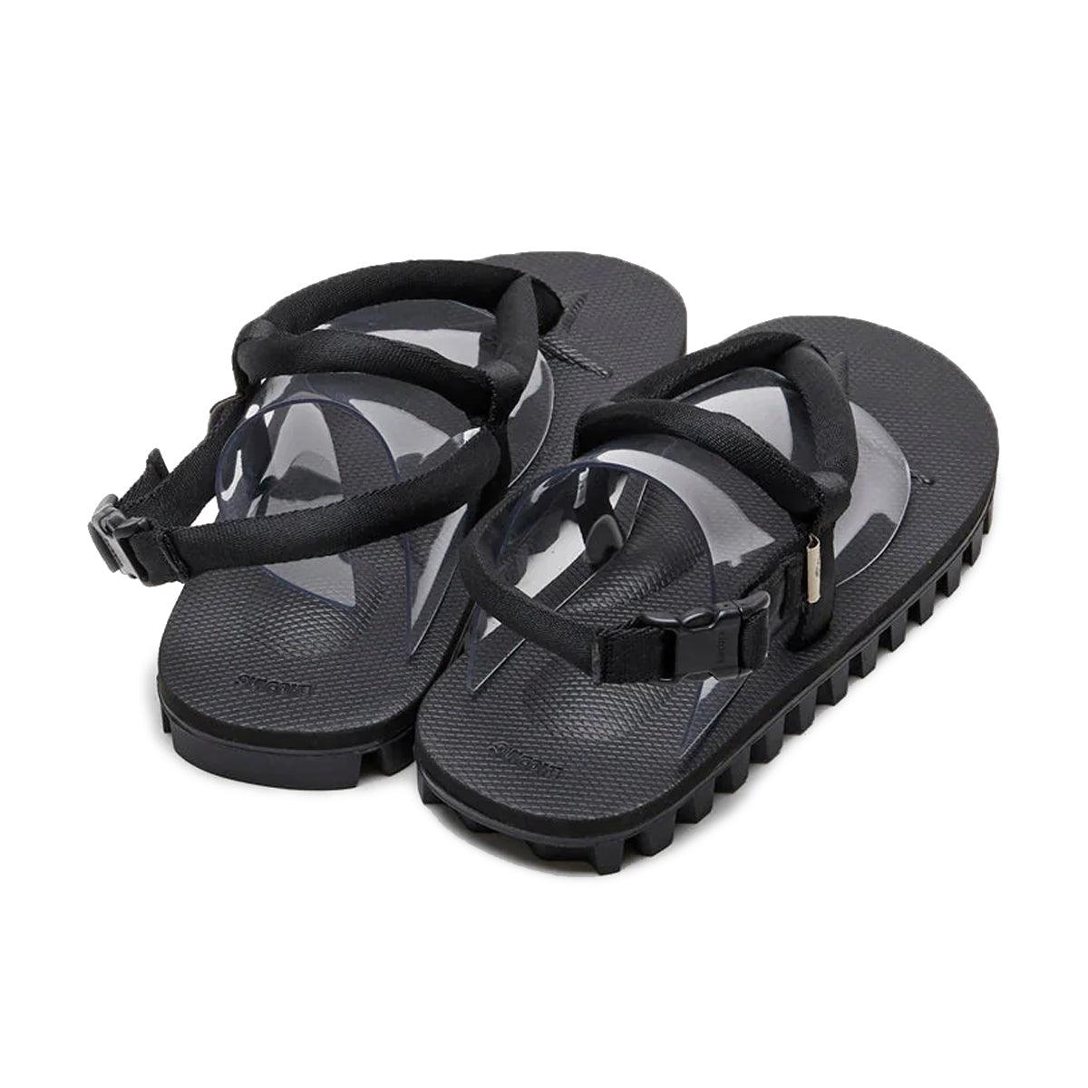Suicoke GUT-BLK OG-246 Black Sandals - Premium Non-Slip Outdoor & Indoor Slides for Men & Women - Perfect for Beach, Pool, Gym, and Casual Wear