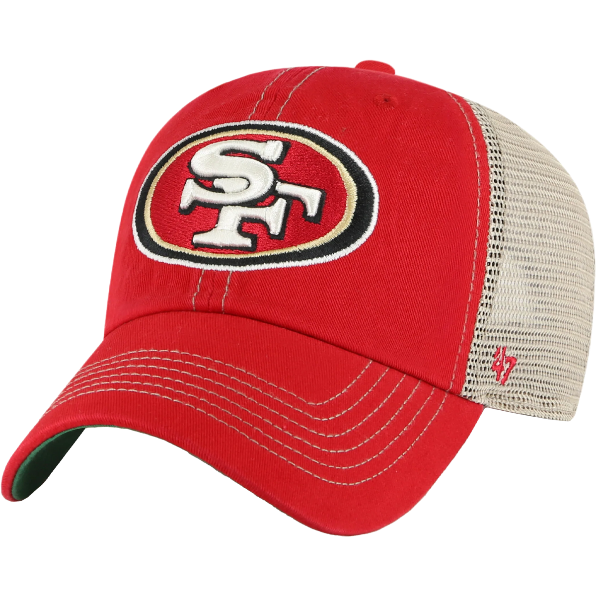San Francisco 49ers Trawler 47 Clean Up Cap - Adjustable Baseball Hat for Men & Women - Perfect for Football Games, Outdoor Activities, and Casual Wear