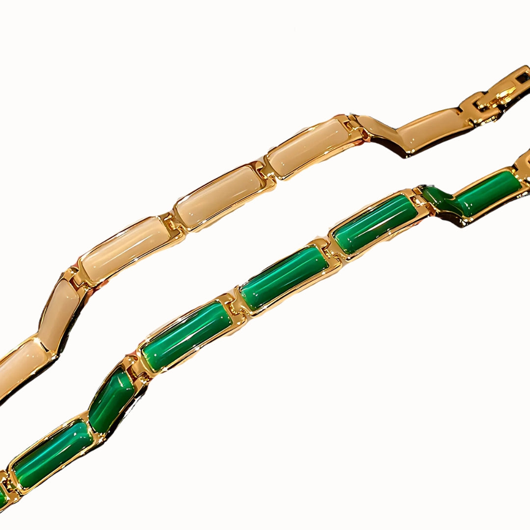 Cat Eye Stone CZ Charm Stacking Bracelet for Women | Elegant Layered Bracelet for Daily Wear & Special Occasions | HB931