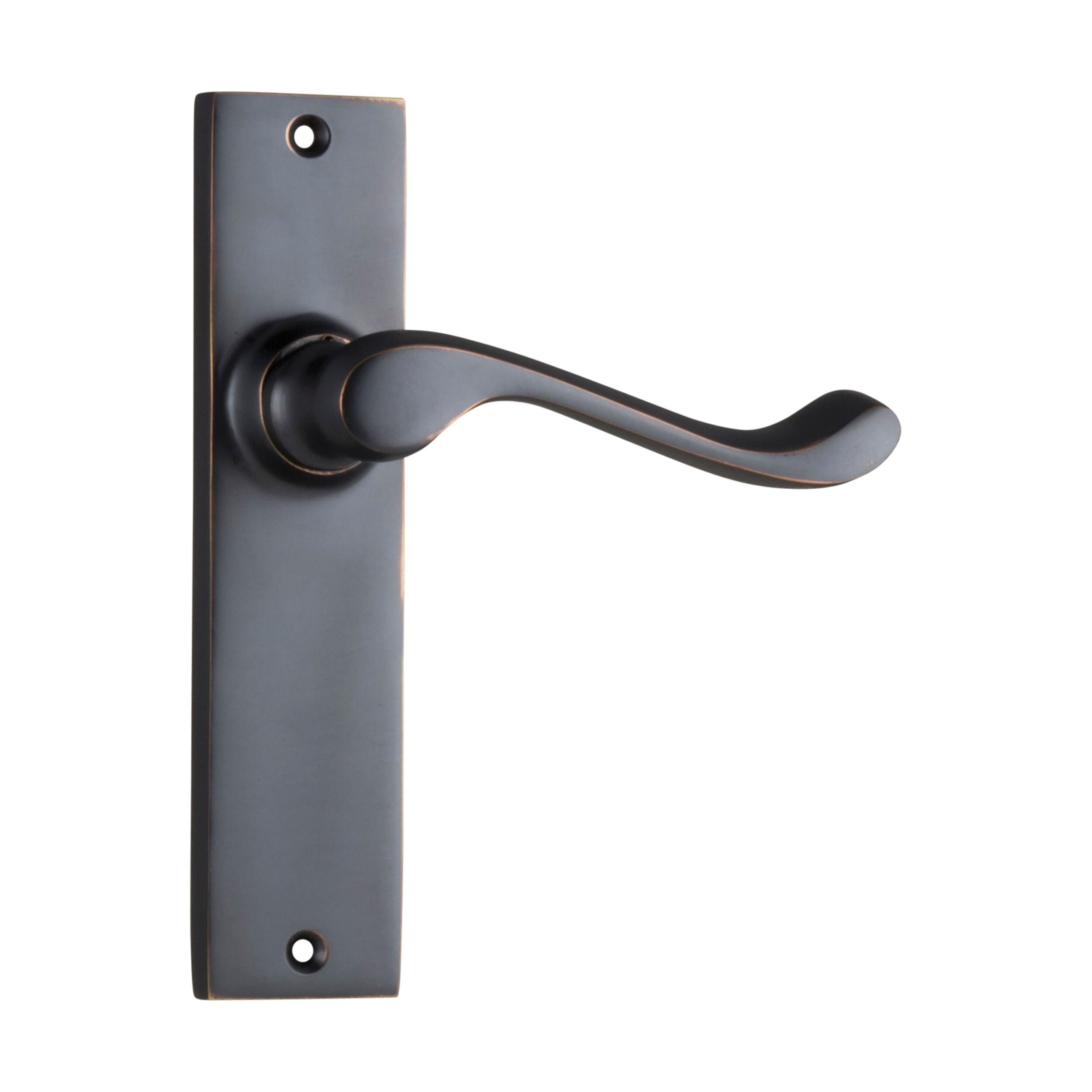 Antique Copper Fremantle Door Lever Latch Pair - H150xW35xP50mm - Vintage Style Door Handle for Interior & Exterior Doors - Perfect for Home, Office, and Commercial Spaces