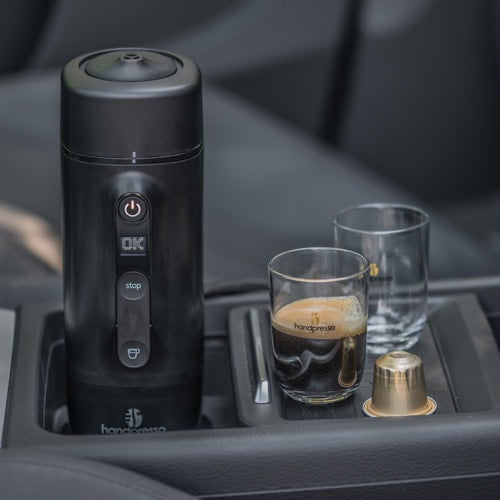 Handpresso Auto NS Capsule Espresso Machine - Portable Coffee Maker for Home, Office & Travel - Compatible with Nespresso OriginalLine Pods - Perfect for Coffee Lovers & On-the-Go Brewing