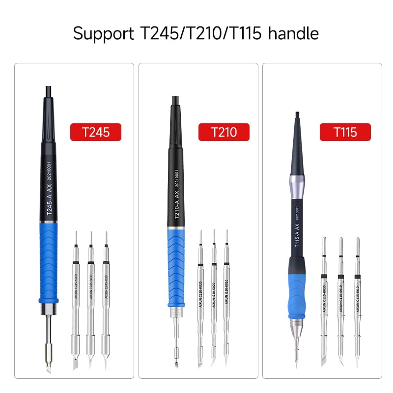 200W Dual Channel Soldering Station with T210/T115 Handle - Professional Soldering Iron Kit for Electronics Repair, DIY Projects, and PCB Work