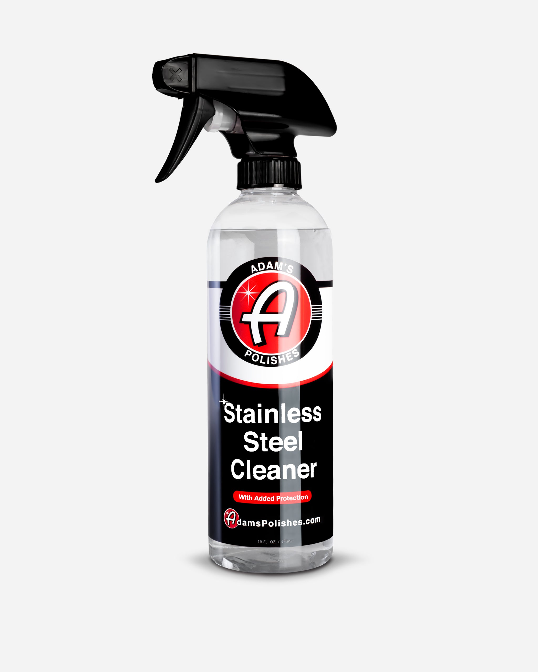 Adam's Premium Stainless Steel Cleaner & Polish - 16oz Bottle for Kitchen Appliances, Sinks, Cookware - Removes Fingerprints, Smudges & Restores Shine - Safe for Refrigerators, Dishwashers, Ovens & More