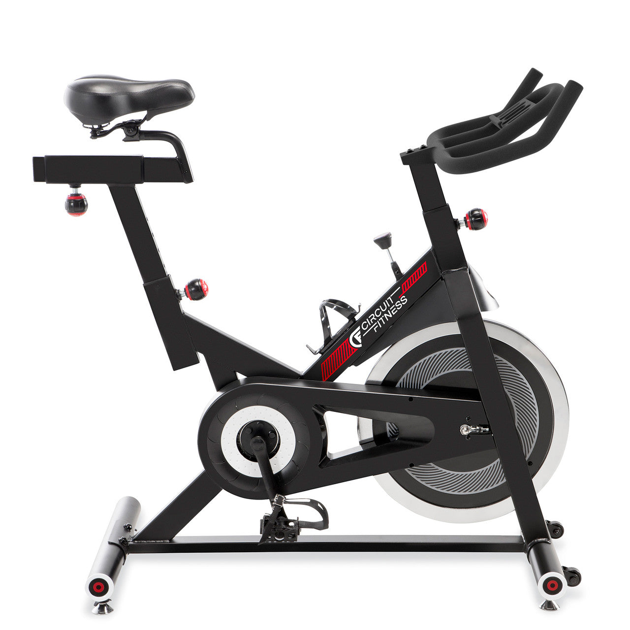 Circuit Fitness AMZ 948BK BT Indoor Cycling Bike - 30 lbs Flywheel, Bluetooth Connectivity, Adjustable Resistance | Perfect for Home Gym, Cardio Workouts & Spin Classes