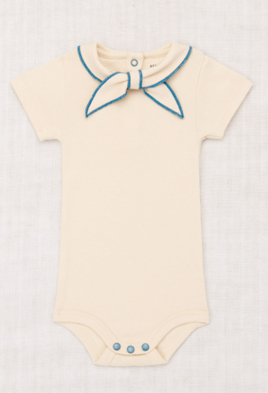 MISHA & PUFF Baby Short Sleeve Onesie - Organic Cotton Bodysuit (6-24 Months) for Playtime, Daycare & Summer Outfits