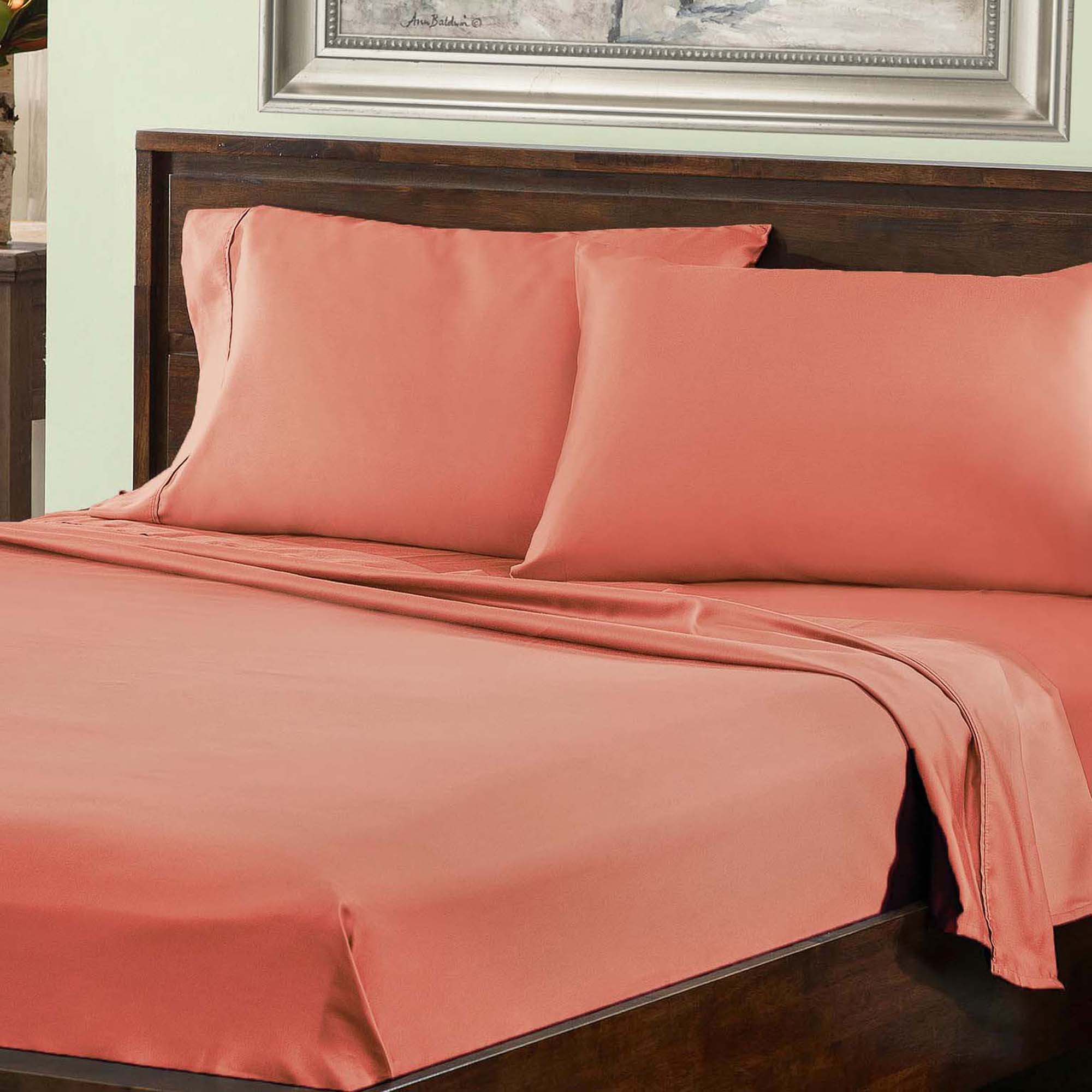 800 Thread Count Cotton Blend Deep Pocket Sheet Set - Ultra Soft & Breathable Bed Sheets for Queen & King Size Beds - Perfect for Luxury Hotels & Home Bedroom Decor