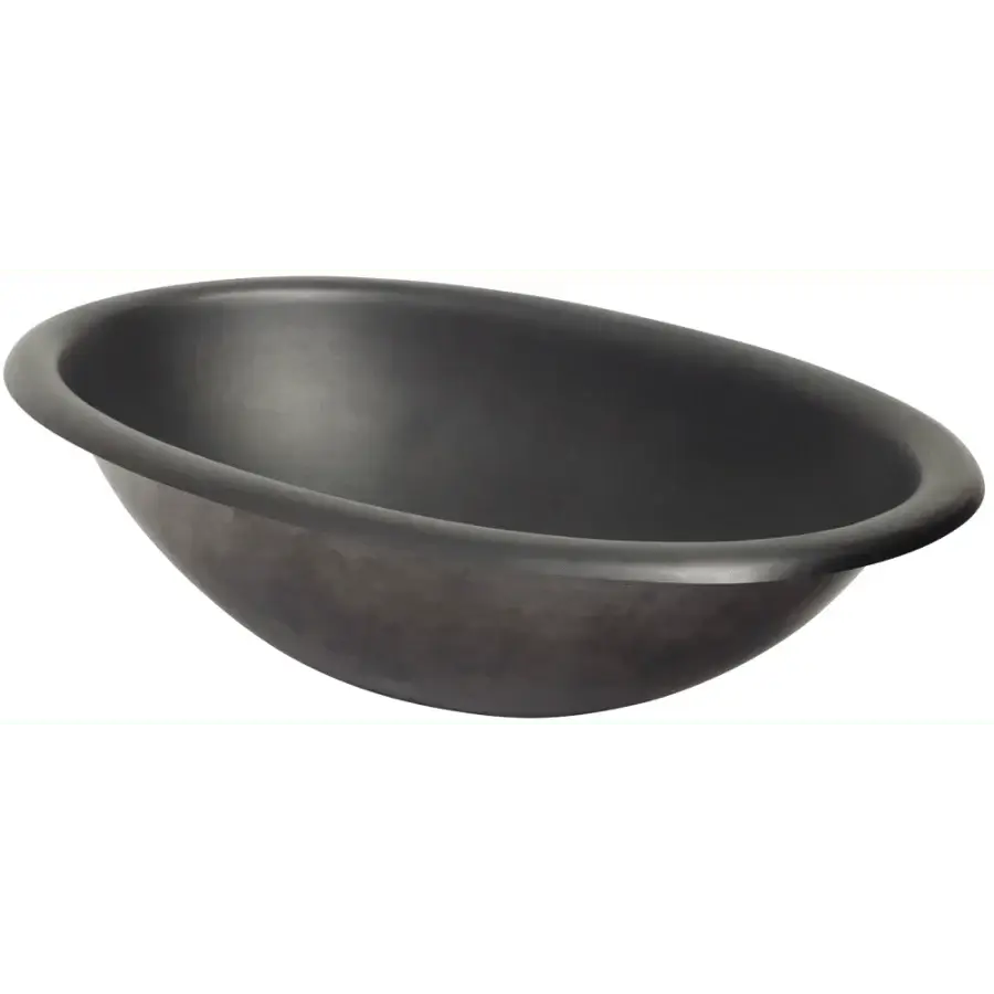 Thompson Huacana 19-Inch Copper Bathroom Sink - Handcrafted Hammered Copper Vessel Sink for Bathroom Vanity - Perfect for Farmhouse, Rustic & Modern Bathroom Decor