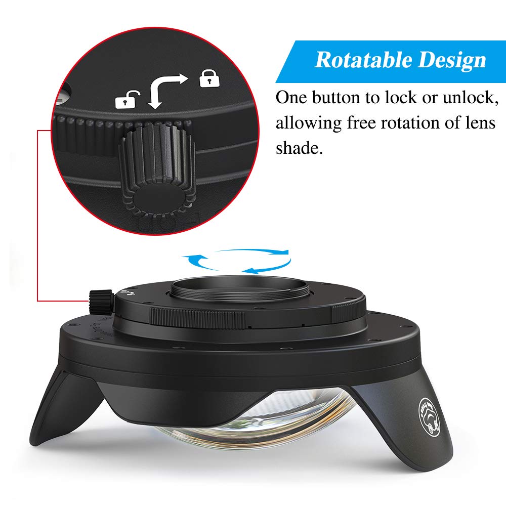 67mm Wide Angle Camera Lens for Sony Canon Nikon Fujifilm - Underwater Diving & Fisheye Photography with Seafrogs Meikon Housing - Perfect for Scuba, Snorkeling & Marine Adventures