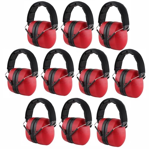 10 Pack Red (Premium Band / Earmuffs Only) No Logo