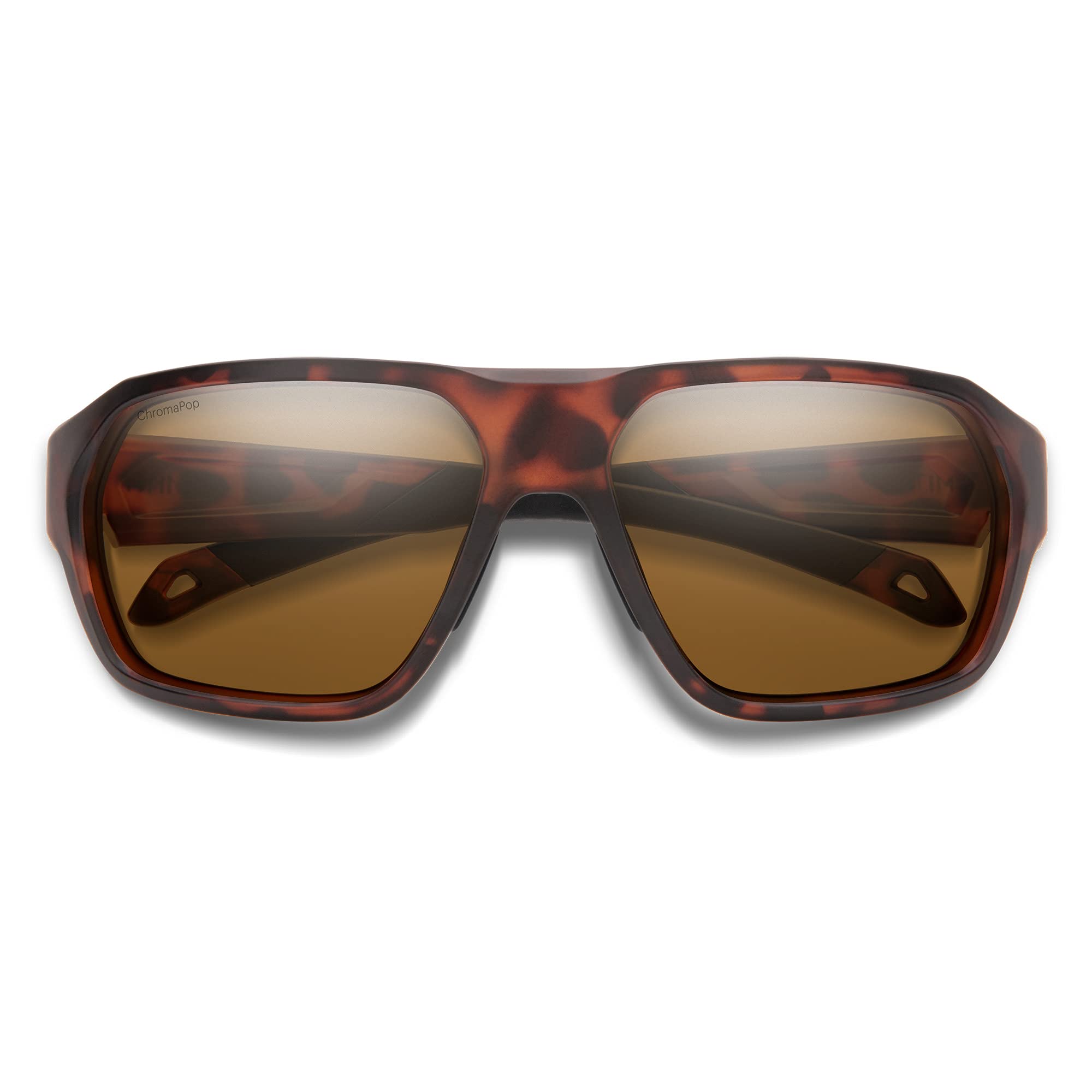 Smith Deckboss Sport & Performance Sunglasses - Polarized Chromapop Brown Lenses, Matte Tortoise Frame for Running, Cycling & Outdoor Activities