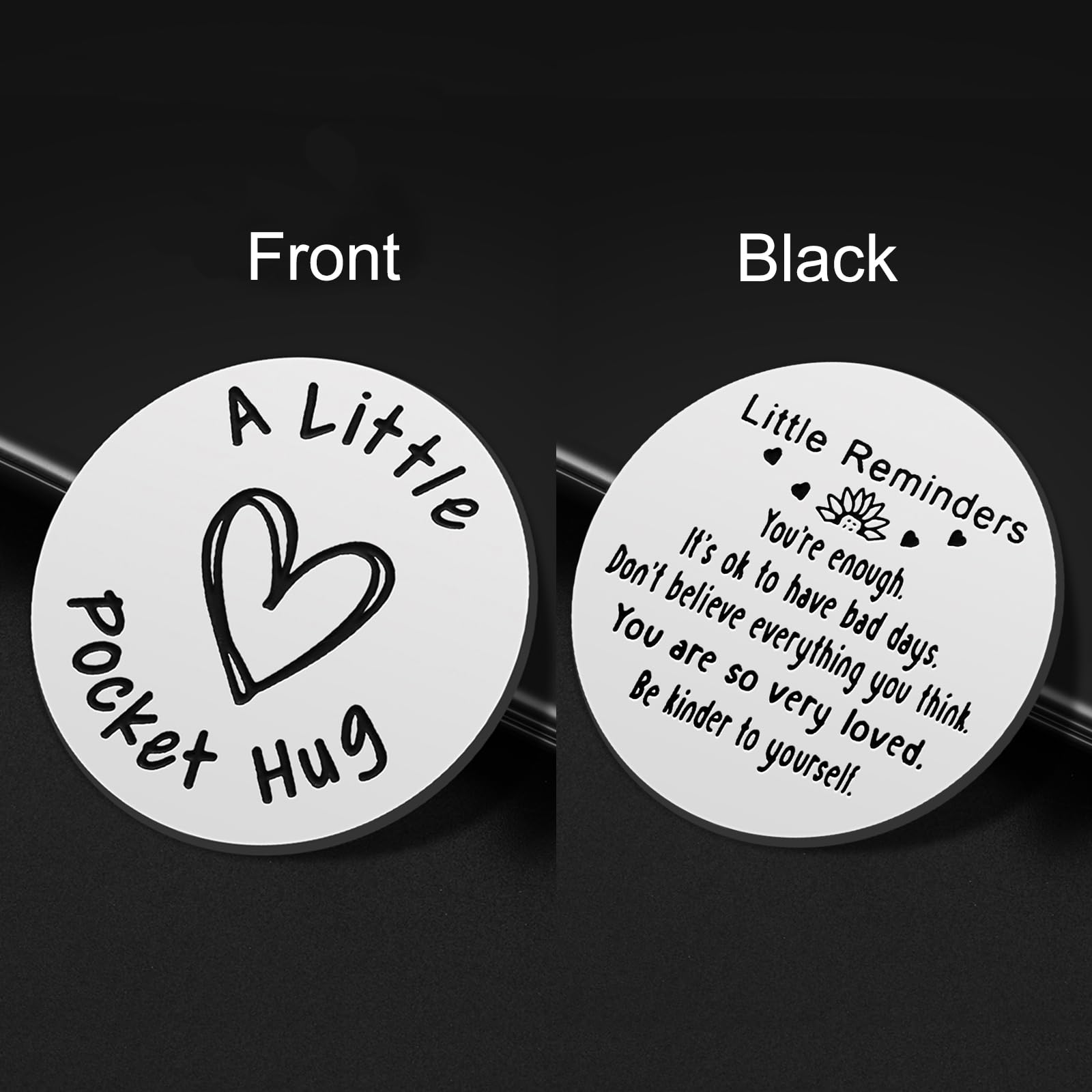 iJuqi Inspirational Keychain for Women - Self Care Mental Health Gift, Motivational Little Reminders for Christmas & Birthday (Perfect for Nurses, Therapists, Friends & Daily Encouragement)