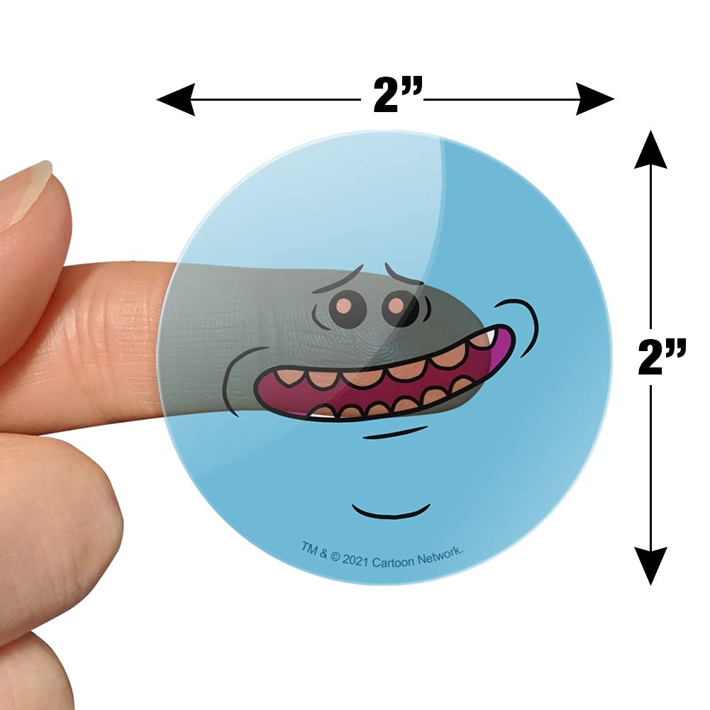 Rick and Morty Mr. Meeseeks Face Planner Stickers - Fun Scrapbooking, Bullet Journal & DIY Craft Supplies for Fans - Perfect for Planners, Calendars, Notebooks & Gift Decorations