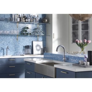 KOHLER K-99332-VS Beckon Electronic Touchless Pull-Down Kitchen Faucet in Vibrant Stainless - Ideal for Modern Kitchens & Hands-Free Washing