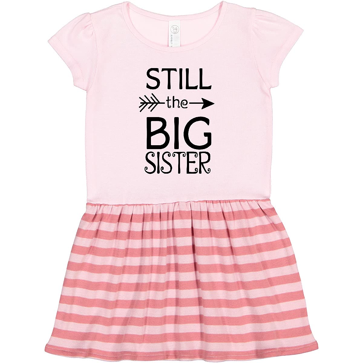 Inktastic Still The Big Sister Toddler Dress - Cute & Comfortable Baby Girl Outfit for Playdates, Family Photos & Special Occasions