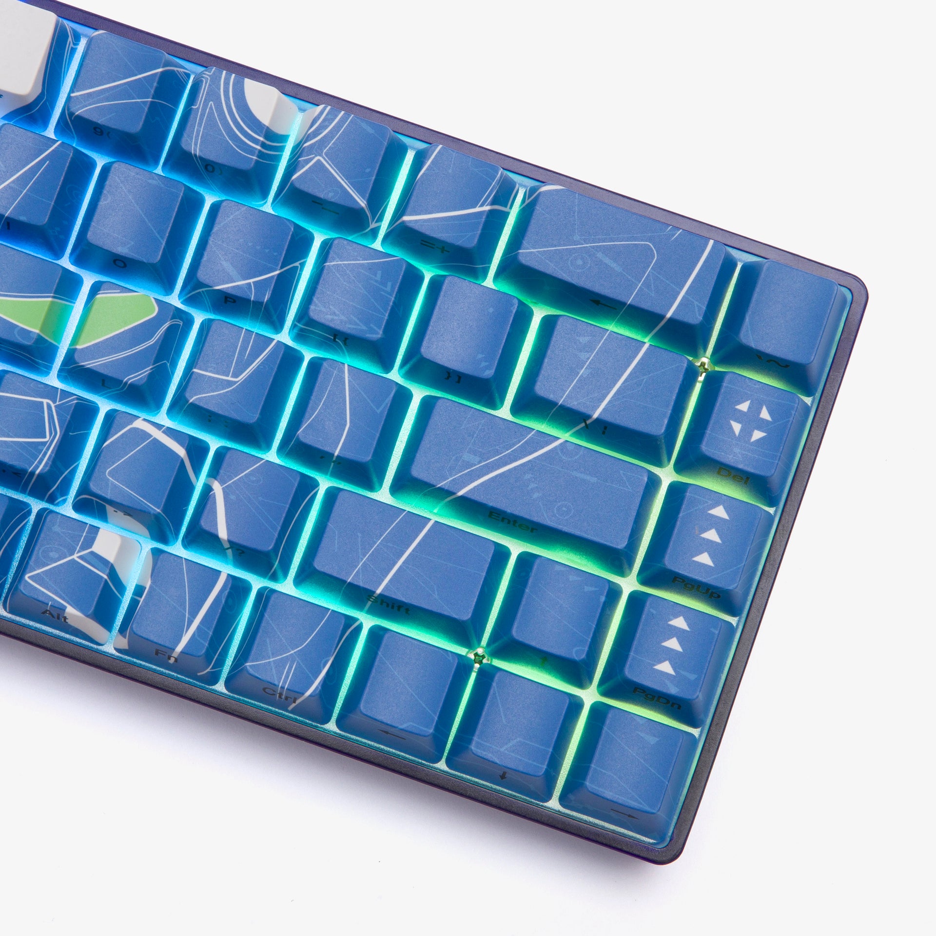 Gundam Basecamp 65% Mechanical Keyboard - Admiral Blue - Compact Gaming Keyboard for PC/Mac - Perfect for Esports, Typing & Office Work