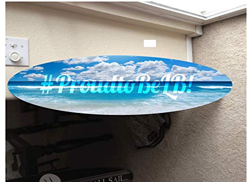 5' Wall Hanging Surfboard - Hawaiian Beach Decor for Surfing Enthusiasts | Perfect for Coastal Home, Beach House, or Surf Shop Decoration