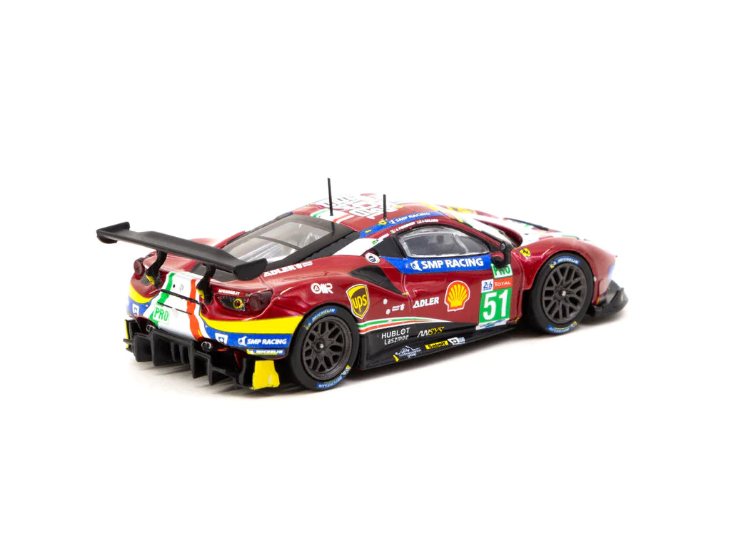 Tarmac Works 1:64 Scale Ferrari 488 GTE Diecast Model Car - 2019 24 Hours of Le Mans Winner (LMGTE Pro Class, Calado/Pier Guidi/Serra) - Collectible Racing Car for Display, Gifts & Racing Enthusiasts