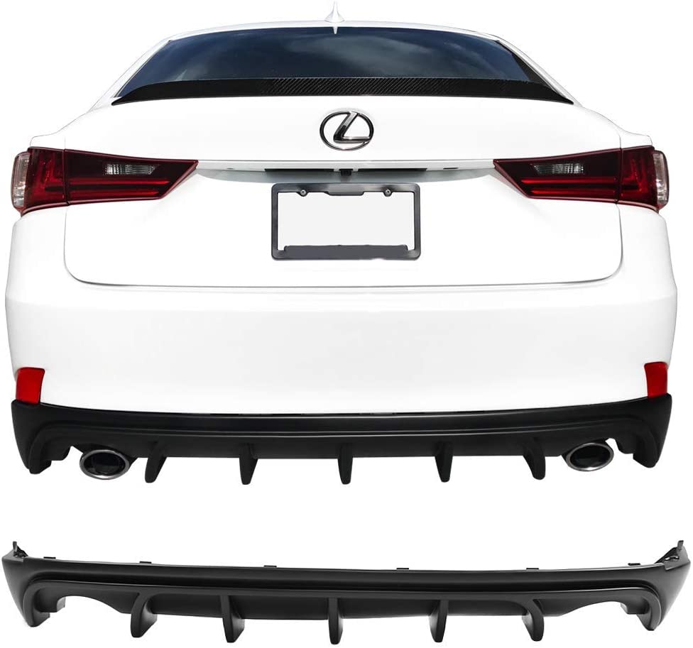 2014-2016 Lexus IS250 IS350 IS200T Rear Bumper Lip Diffuser - Sport Style PP Material for Enhanced Aerodynamics & Styling - Perfect for Car Enthusiasts & Street Racing