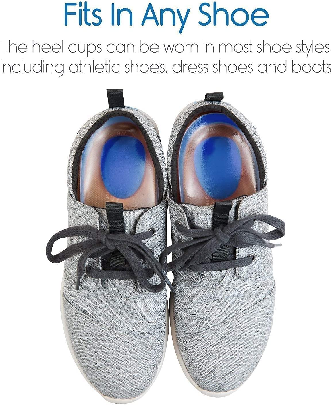 NAPPWE Silicone Gel Heel Pads for Pain Relief - Soft Cushion Socks for Cracked Heels, Swelling & Dry Skin Repair - Comfortable Foot Care Insoles for Men & Women - Perfect for Running, Walking & Daily Comfort