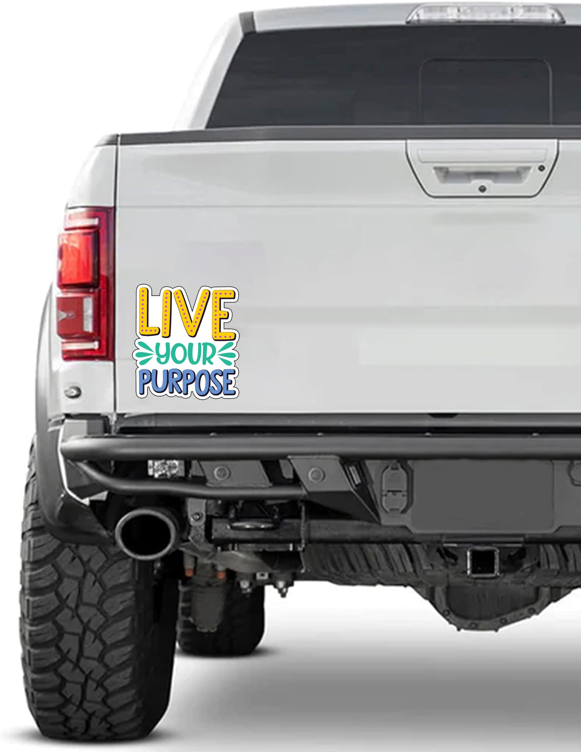 Live Your Purpose 6-Inch Vinyl Decal Sticker - Durable, Waterproof, Weatherproof for Laptops, Cars, Water Bottles & Notebooks - Easy to Apply & Long Lasting - Perfect for Personalizing Devices, Home Decor & Gifts