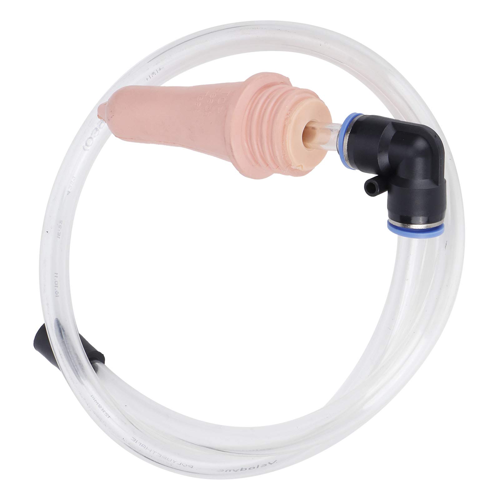 Calf Feeding Nipple with Tube - Double-Sided Rubber Nipple for Feeding Bottles - Farm Use