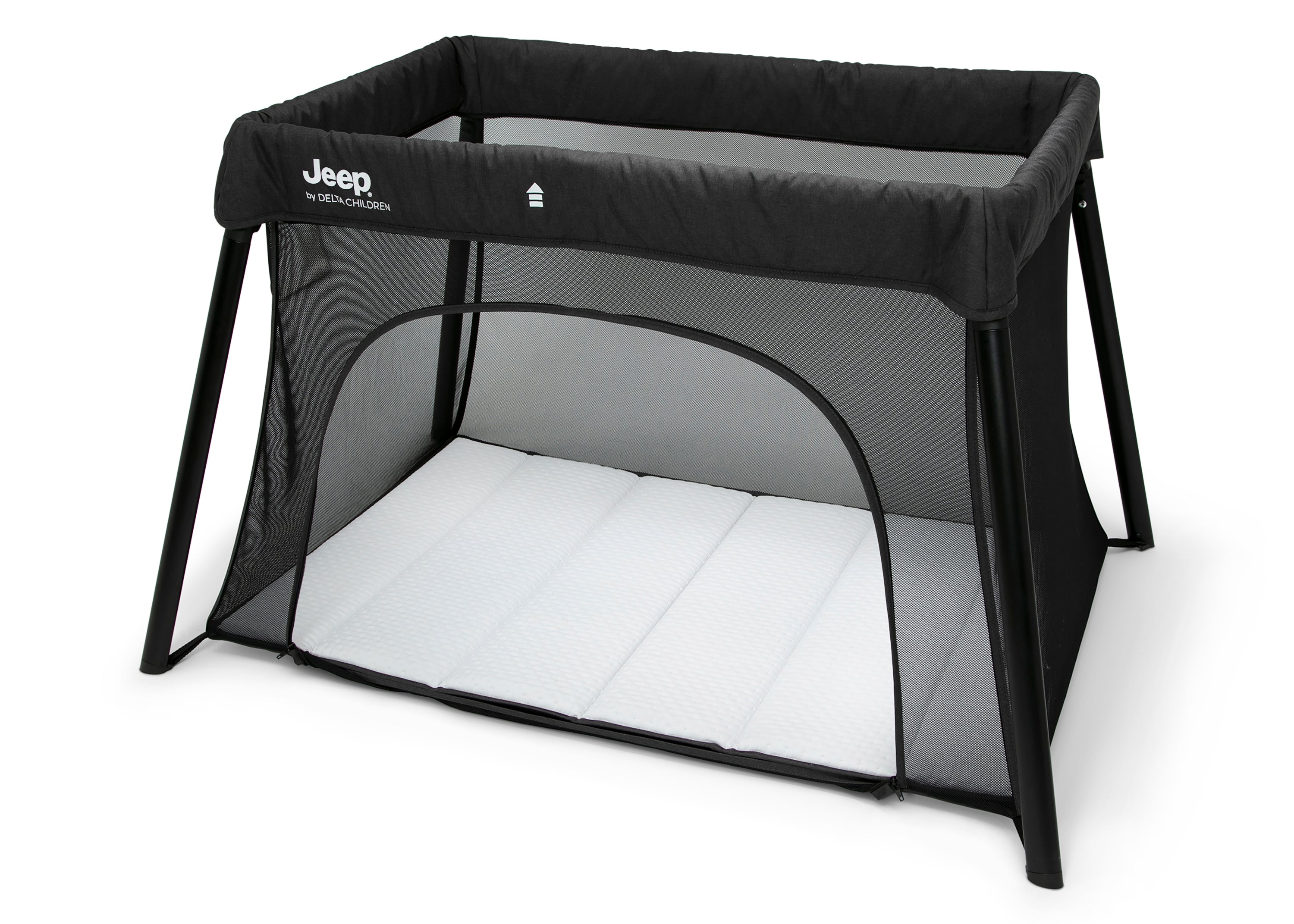 Horizon Compact Travel 2-in-1 Playard and Bassinet for Babies - Portable Crib with Canopy for Nursery, Travel & Home Use