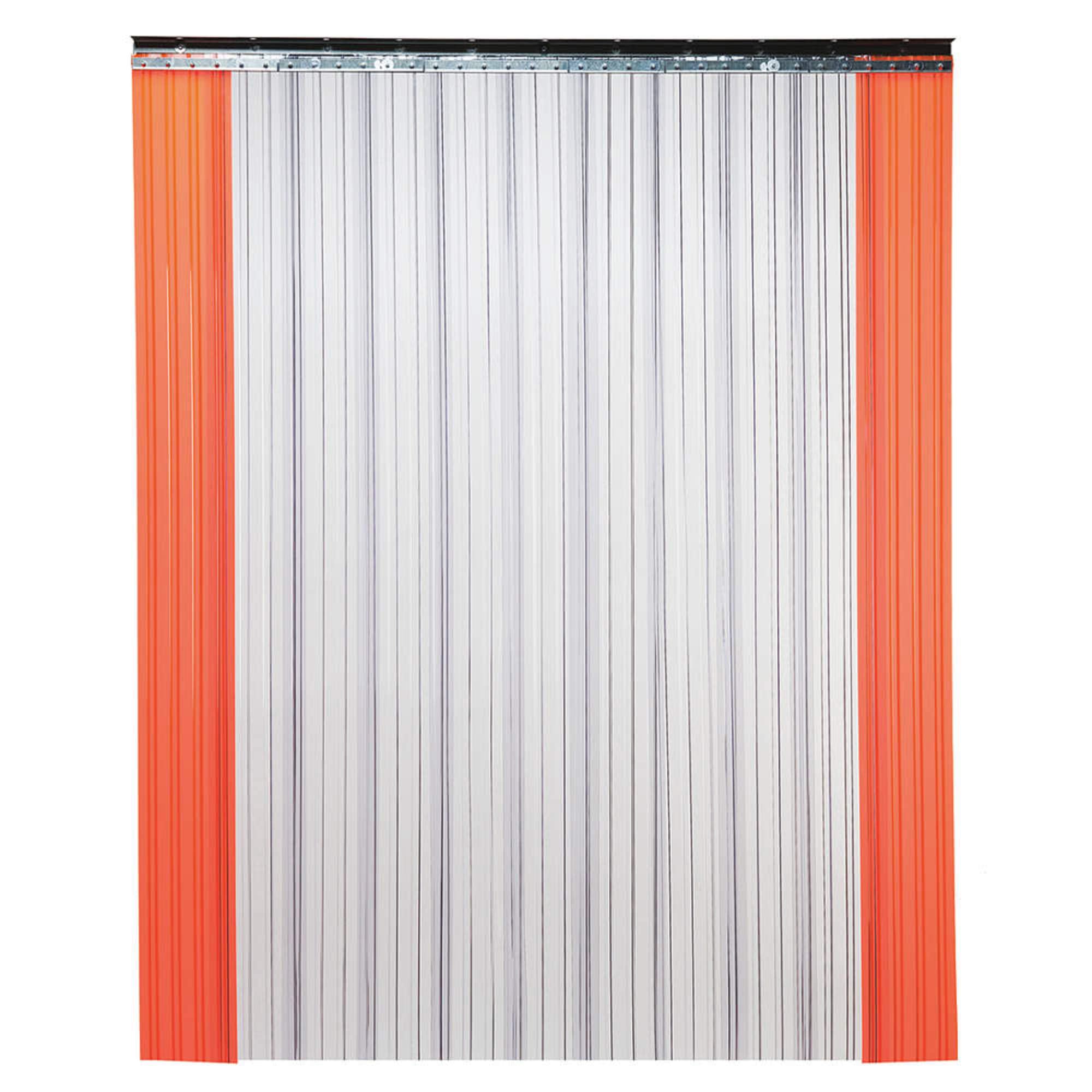 8 ft x 4 ft Strip Door - 8 ft 3 in Height, 8 in Wide PVC Strips (0.08 in Thick) - Heavy Duty Warehouse & Industrial Entryway - Perfect for Loading Docks, Factories & Cold Storage Areas