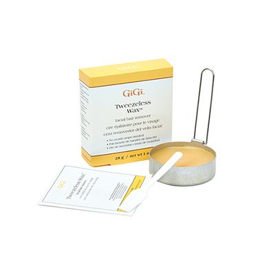 GiGi TWEEZELESS Wax - 1oz Hair Removal Wax for Face & Body - Painless At-Home Waxing Kit for Smooth Skin | Perfect for Eyebrows, Bikini Line & Legs